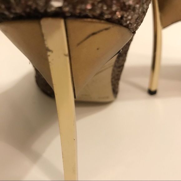 Enzo Angiolini bronze glitter heels - Picture 8 of 8
